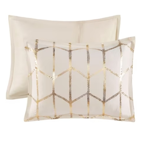 Tina 5 Piece blush pink color King-Cal King Comforter Set - Picture 8 of 8